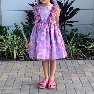 Pippa & Julie Purple Rose Dress